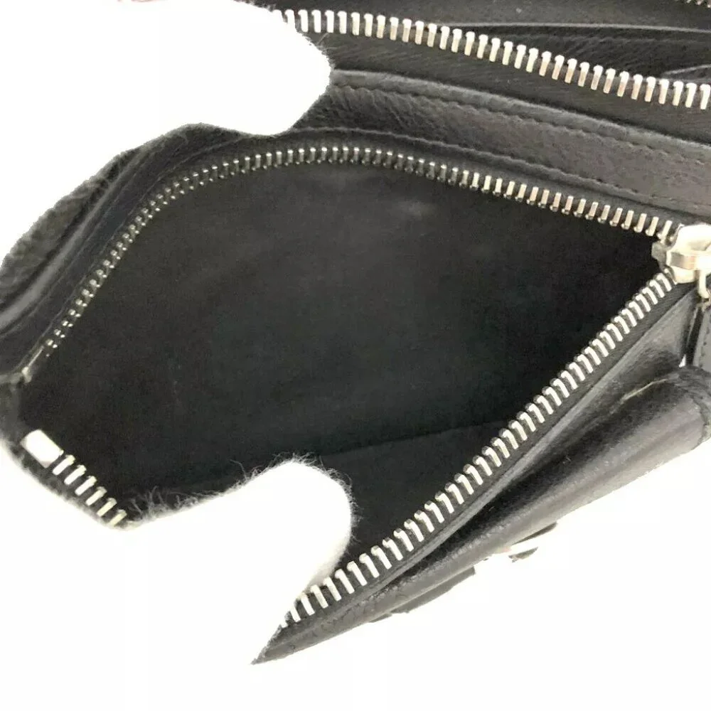 Christian Dior Leather Zip Long Wallet/9X2022